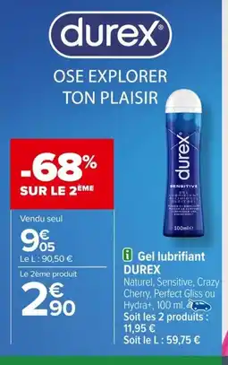 Carrefour DUREX Gel lubrifiant offre
