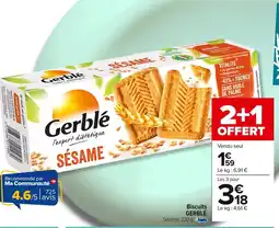 Carrefour GERBLÉ Biscuits offre