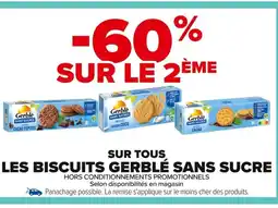 Carrefour Sur tous les biscuits gerblé sans sucre offre