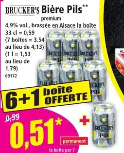 Norma BRUCKER'S Bière Pils offre