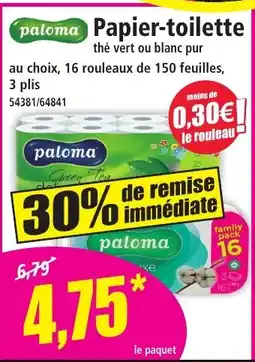 Norma PALOMA Papier-toilette offre