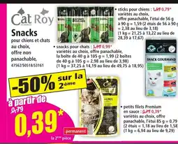 Norma CAT ROY Snacks offre