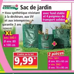 Norma Sac de jardin offre