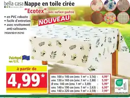 Norma BELLA CASA Nappe en toile cirée offre