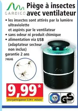 Norma Piège à insectes avec ventilateur offre