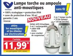 Norma Lampe torche ou ampoule anti-moustiques offre