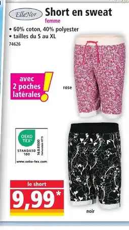 Norma ELLE NOR Short en sweat offre