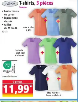 Norma ELLE NOR T-shirts, 3 pièceSTANDARD offre