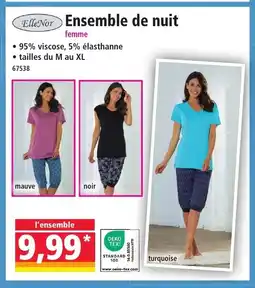 Norma ELLE NOR Ensemble de nuit offre