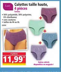 Norma Culottes taille Culottes taille haute, offre