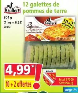 Norma KAUFFER'S 12 galettes de pommes de terre offre