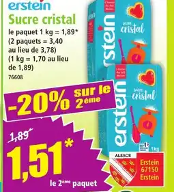 Norma ERSTEIN Sucre cristal offre