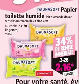 Norma DAUNASOFT Papier toilette humide offre