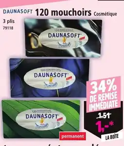 Norma DAUNASOFT 120 mouchoirs offre