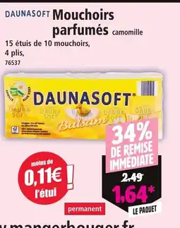 Norma DAUNASOFT Mouchoirs parfumés offre