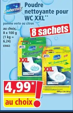 Norma SAUBERMAX Poudre nettoyante pour WC XXL offre