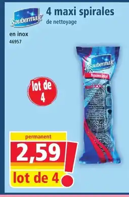 Norma SAUBERMAX 4 maxi spirales offre