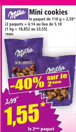 Norma MILKA Mini cookies offre