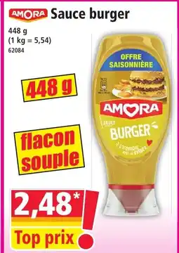 Norma AMORA Sauce burger offre