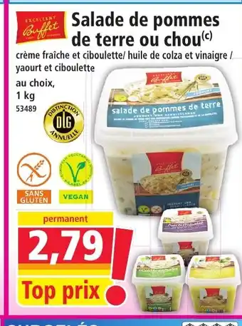 Norma Salade de pommes de terre ou chou offre