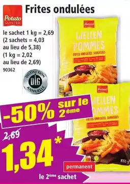 Norma Frites ondulées offre