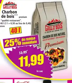 Norma Charbon de bois offre