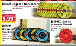 Norma KRAFT Disques à tronçonner offre