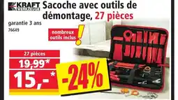 Norma KRAFT Sacoche avec outils de démontage, 27 pièces offre