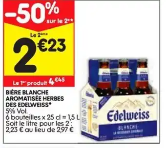 Bière blanche aromatisée herbes des edelweiss