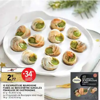 Intermarché Hyper 12 Escargots de Bourgogne offre