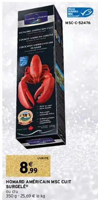 Intermarché Hyper Homard Américan MSC Cuit offre