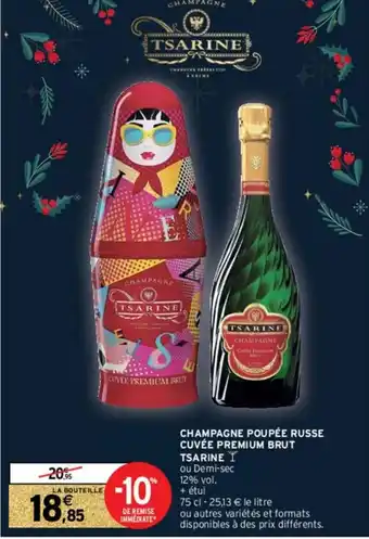 Intermarché Hyper Champagne Poupée Russe offre