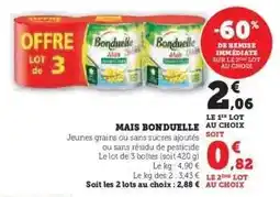 Hyper U Maïs 'Bonduelle' offre