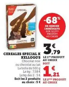 Hyper U Céréales Special K Kellogg's offre