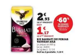 Hyper U Riz Basmati Du Penjab Taureau Ailé offre