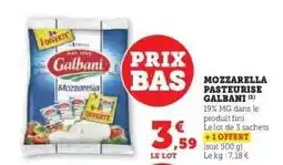 Super U Mozzarella Pasteurisée Galbani offre