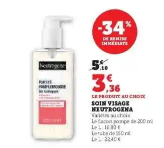 Super U Soin Visage Neutrogena offre
