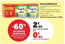 Super U Maïs 'Bonduelle' offre