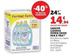 Super U Lessive liquide Super Croix par X-Tra offre