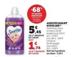 Super U Assouplissant Soupline offre