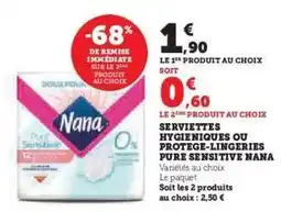 Super U Nana Pure Sensitive offre