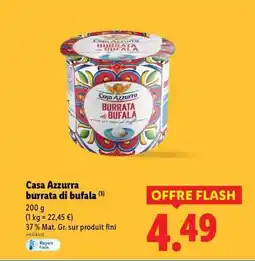 Lidl CASA AZZURRA Burrata di Bufala offre