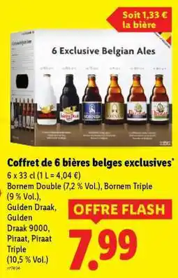 Lidl Coffret de 6 bières belges exclusives offre