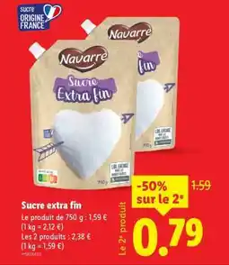 Lidl Sucre Extra fin offre