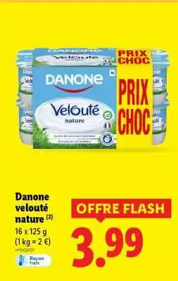 Lidl Danone Velouté Nature offre