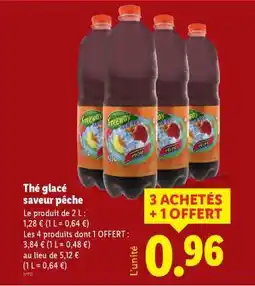 Lidl The Glacé Saveur Pêche offre