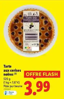 Lidl Tarte aux cerises noires offre