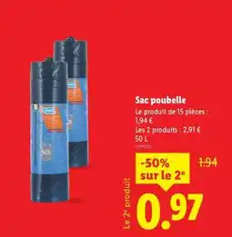 Lidl Sac poubelle offre