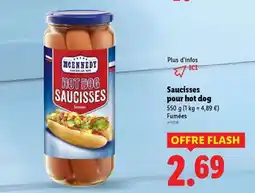Lidl Saucisses pour hot dog offre