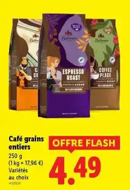 Lidl Café grains entiers offre